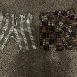 Sonoma Plaid Shirts - Green and Brown